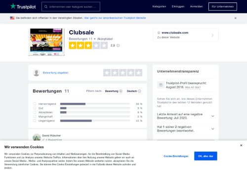 
                            10. Bewertungen von Clubsale | Kundenbewertungen von www ...