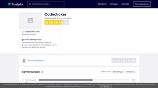 
                            1. Bewertungen von Codeclicker | Kundenbewertungen von codeclicker ...