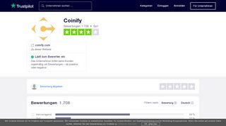 
                            5. Bewertungen von Coinify | Kundenbewertungen von coinify.com lesen