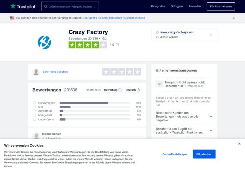 
                            2. Bewertungen von Crazy Factory | Kundenbewertungen von www ...