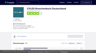 
                            5. Bewertungen von CYLEX Branchenbuch Deutschland ... - Trustpilot
