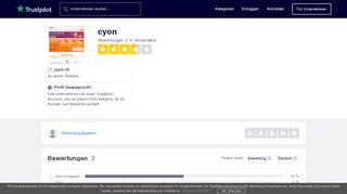 
                            10. Bewertungen von cyon | Kundenbewertungen von cyon.ch lesen