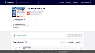 
                            10. Bewertungen von DeutschlandSIM | Kundenbewertungen von ...