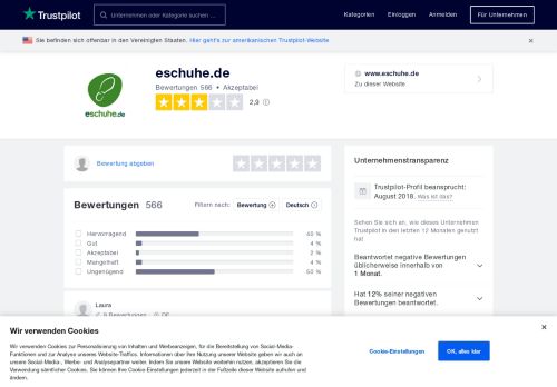 
                            2. Bewertungen von eschuhe.de | Kundenbewertungen von www ...