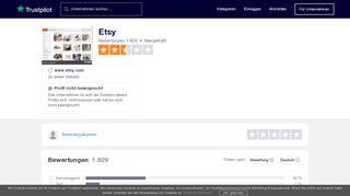 
                            6. Bewertungen von Etsy | Kundenbewertungen von www.etsy.com lesen