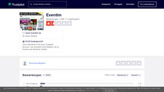 
                            11. Bewertungen von Eventim | Kundenbewertungen von www.eventim ...