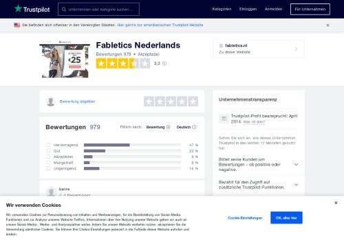 
                            10. Bewertungen von Fabletics Nederlands | Kundenbewertungen von ...