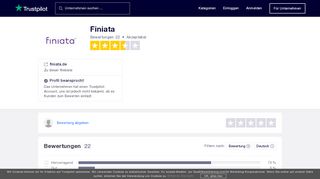 
                            7. Bewertungen von Finiata | Kundenbewertungen von finiata.de lesen