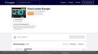 
                            13. Bewertungen von Foot Locker Europe | Kundenbewertungen von ...