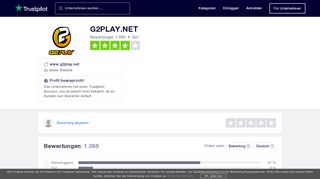 
                            4. Bewertungen von G2PLAY.NET | Kundenbewertungen von www ...