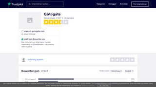 
                            4. Bewertungen von Gotogate | Kundenbewertungen von www.ch ...