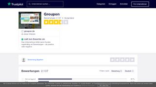 
                            12. Bewertungen von Groupon | Kundenbewertungen von groupon.de lesen