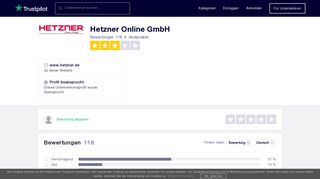 
                            10. Bewertungen von Hetzner Online GmbH | Kundenbewertungen von ...