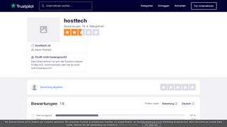 
                            13. Bewertungen von hosttech | Kundenbewertungen von hosttech.ch lesen