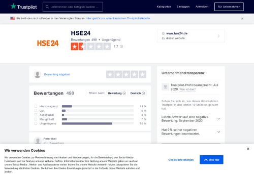 
                            10. Bewertungen von HSE24 | Kundenbewertungen von www.hse24.de ...