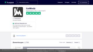 
                            3. Bewertungen von IceModz | Kundenbewertungen von icemodz.de lesen