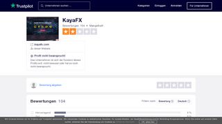
                            6. Bewertungen von KayaFX | Kundenbewertungen von kayafx.com lesen