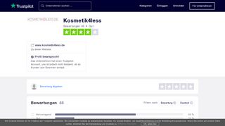 
                            8. Bewertungen von Kosmetik4less | Kundenbewertungen von www ...