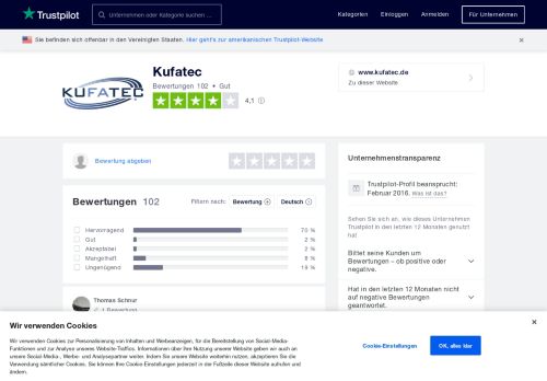 
                            6. Bewertungen von Kufatec | Kundenbewertungen von www.kufatec.de ...