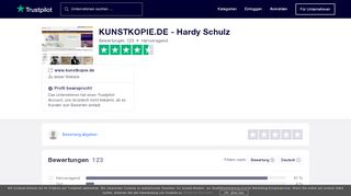 
                            7. Bewertungen von KUNSTKOPIE.DE - Hardy Schulz ... - Trustpilot