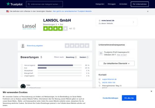 
                            6. Bewertungen von LANSOL GmbH | Kundenbewertungen von www ...