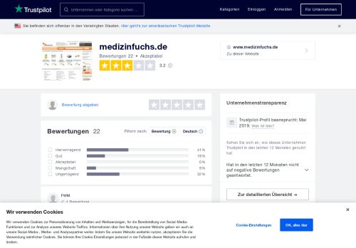
                            10. Bewertungen von medizinfuchs.de | Kundenbewertungen von www ...