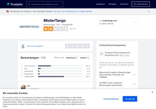 
                            4. Bewertungen von MisterTango | Kundenbewertungen von mistertango ...