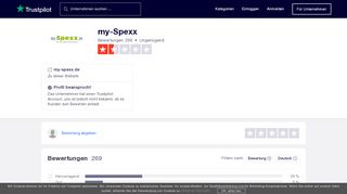 
                            5. Bewertungen von my-Spexx | Kundenbewertungen von my-spexx.de ...