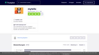 
                            5. Bewertungen von mytello | Kundenbewertungen von mytello.com lesen