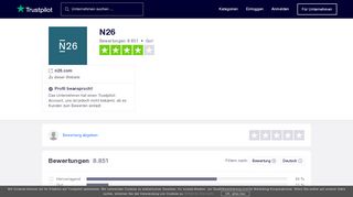 
                            10. Bewertungen von N26 | Kundenbewertungen von n26.com lesen