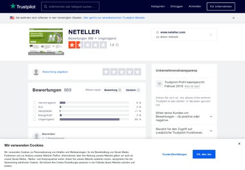 
                            8. Bewertungen von NETELLER | Kundenbewertungen von www ...