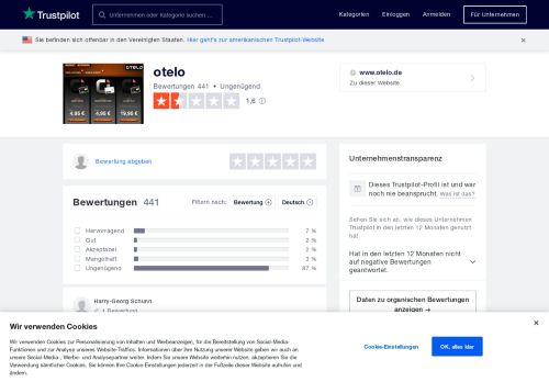 
                            7. Bewertungen von otelo | Kundenbewertungen von www.otelo.de lesen