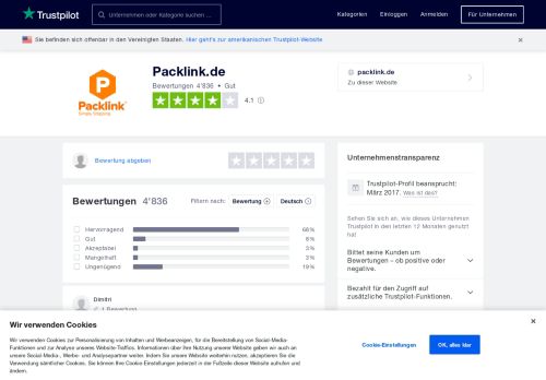 
                            8. Bewertungen von Packlink.de | Kundenbewertungen von packlink ...