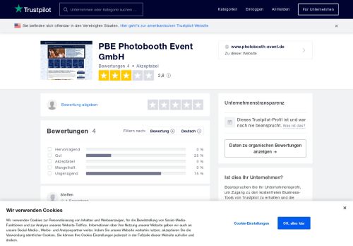 
                            12. Bewertungen von PBE Photobooth Event GmbH ... - Trustpilot