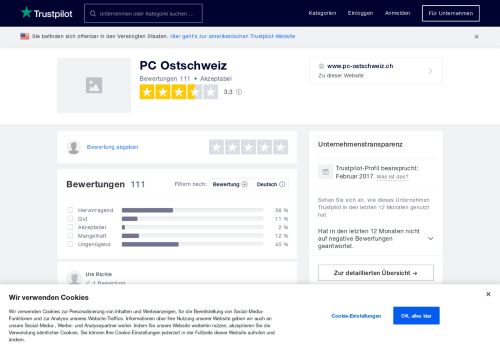 
                            6. Bewertungen von PC Ostschweiz | Kundenbewertungen von www ...