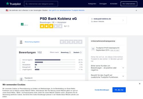 
                            8. Bewertungen von PSD Bank Koblenz eG | Kundenbewertungen von ...