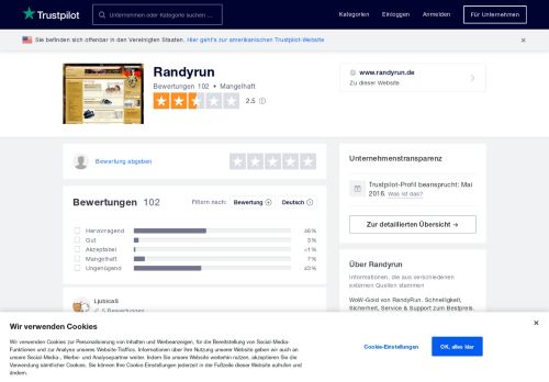
                            1. Bewertungen von Randyrun | Kundenbewertungen von www.randyrun ...