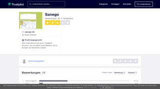 
                            5. Bewertungen von Sanego | Kundenbewertungen von sanego.de lesen