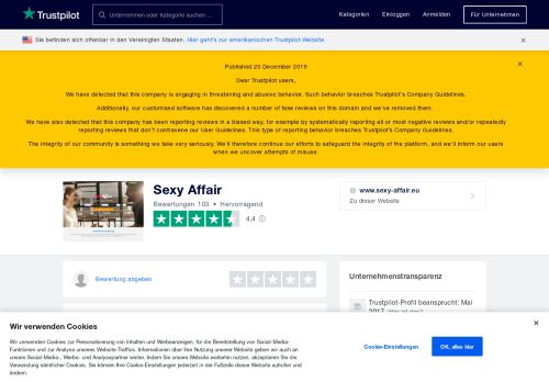 
                            4. Bewertungen von Sexy Affair | Kundenbewertungen von www.sexy ...
