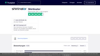 
                            9. Bewertungen von Shirtinator | Kundenbewertungen von www ...