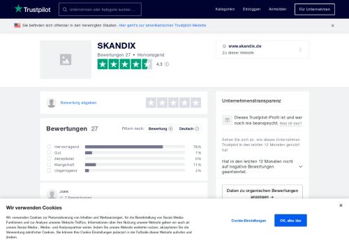 
                            9. Bewertungen von SKANDIX | Kundenbewertungen von www.skandix ...