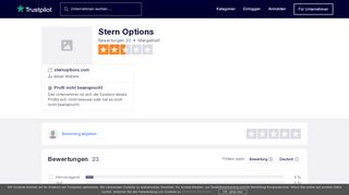 
                            3. Bewertungen von Stern Options | Kundenbewertungen von ... - Trustpilot