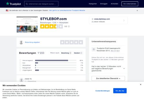 
                            12. Bewertungen von STYLEBOP.com | Kundenbewertungen von www ...