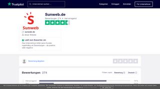 
                            6. Bewertungen von Sunweb.de | Kundenbewertungen von sunweb.de ...