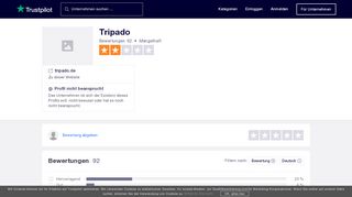 
                            7. Bewertungen von Tripado | Kundenbewertungen von tripado.de lesen