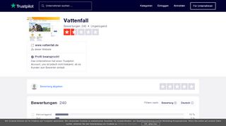 
                            8. Bewertungen von Vattenfall | Kundenbewertungen von www.vattenfall ...