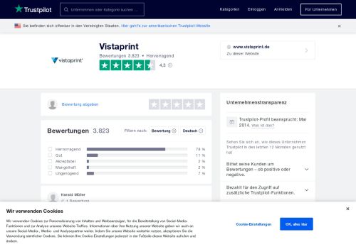 
                            7. Bewertungen von Vistaprint | Kundenbewertungen von www ...
