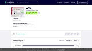 
                            5. Bewertungen von W3W | Kundenbewertungen von w3w.de lesen