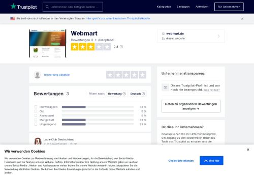 
                            8. Bewertungen von Webmart | Kundenbewertungen von webmart.de ...