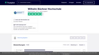 
                            13. Bewertungen von Wilhelm Büchner Hochschule ... - Trustpilot